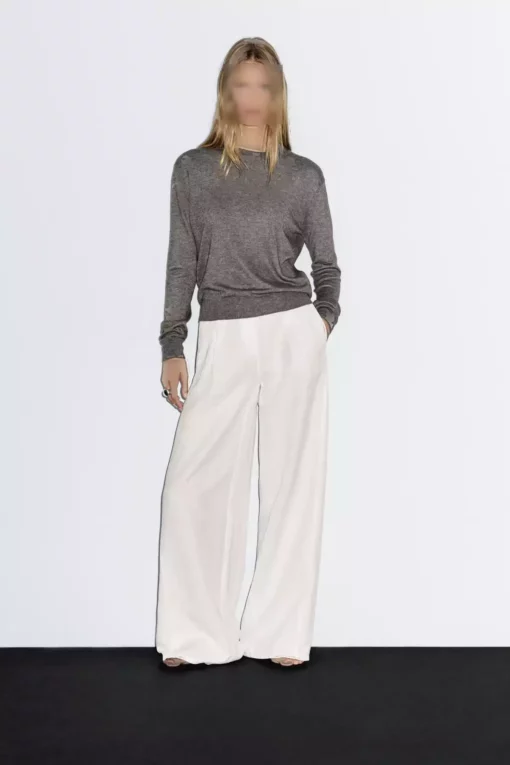 ژاکت پشمی یقه گرد برند Massimo Dutti - 957598678