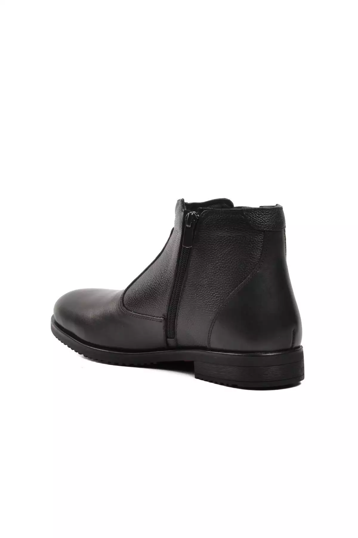 بوت مردانه چرم طبیعی مشکی زیپدار 24K کد 1196063 برند Pierre Cardin - 748804446