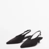 کفش پاشنهبلند چرمی سوئدی با بند پشت برند Massimo Dutti - 959427730