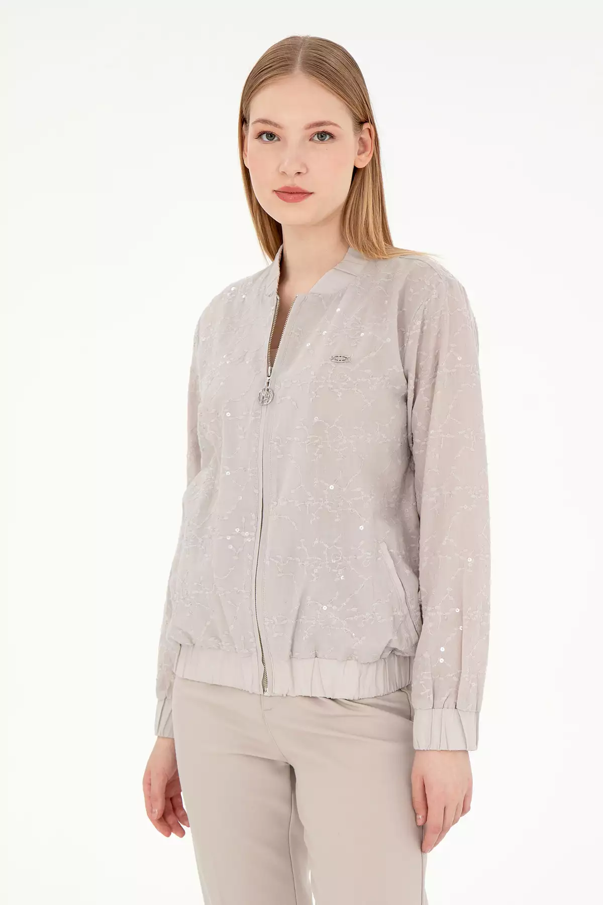 بلوز زنانه آستین بلند سنگی 50289819-VR049 برند U.S. Polo Assn. - 891741996