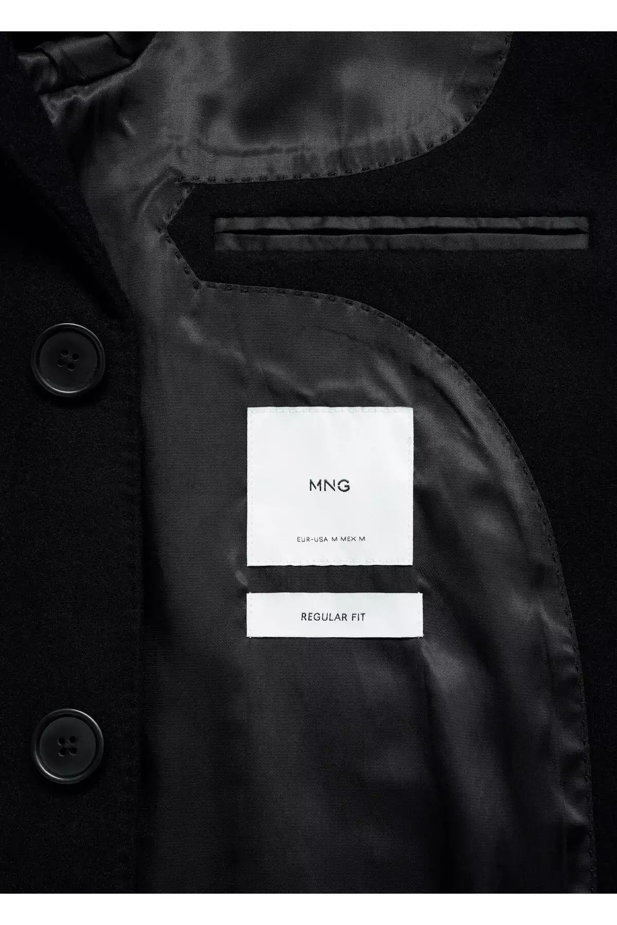 پالتو مردانه مشکی 77025968 برند MANGO - 924137425