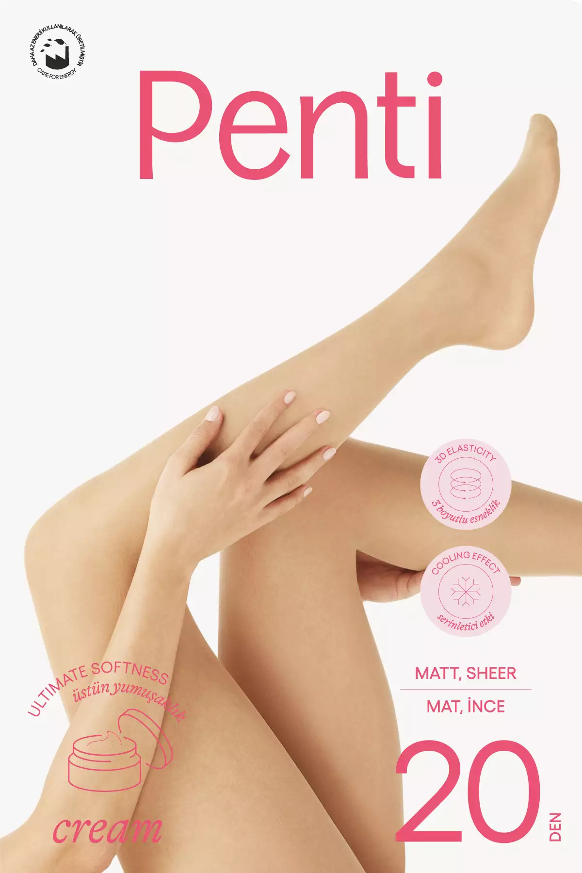 جوراب شلواری کرم رنگ قهوهای برند Penti - 921697335