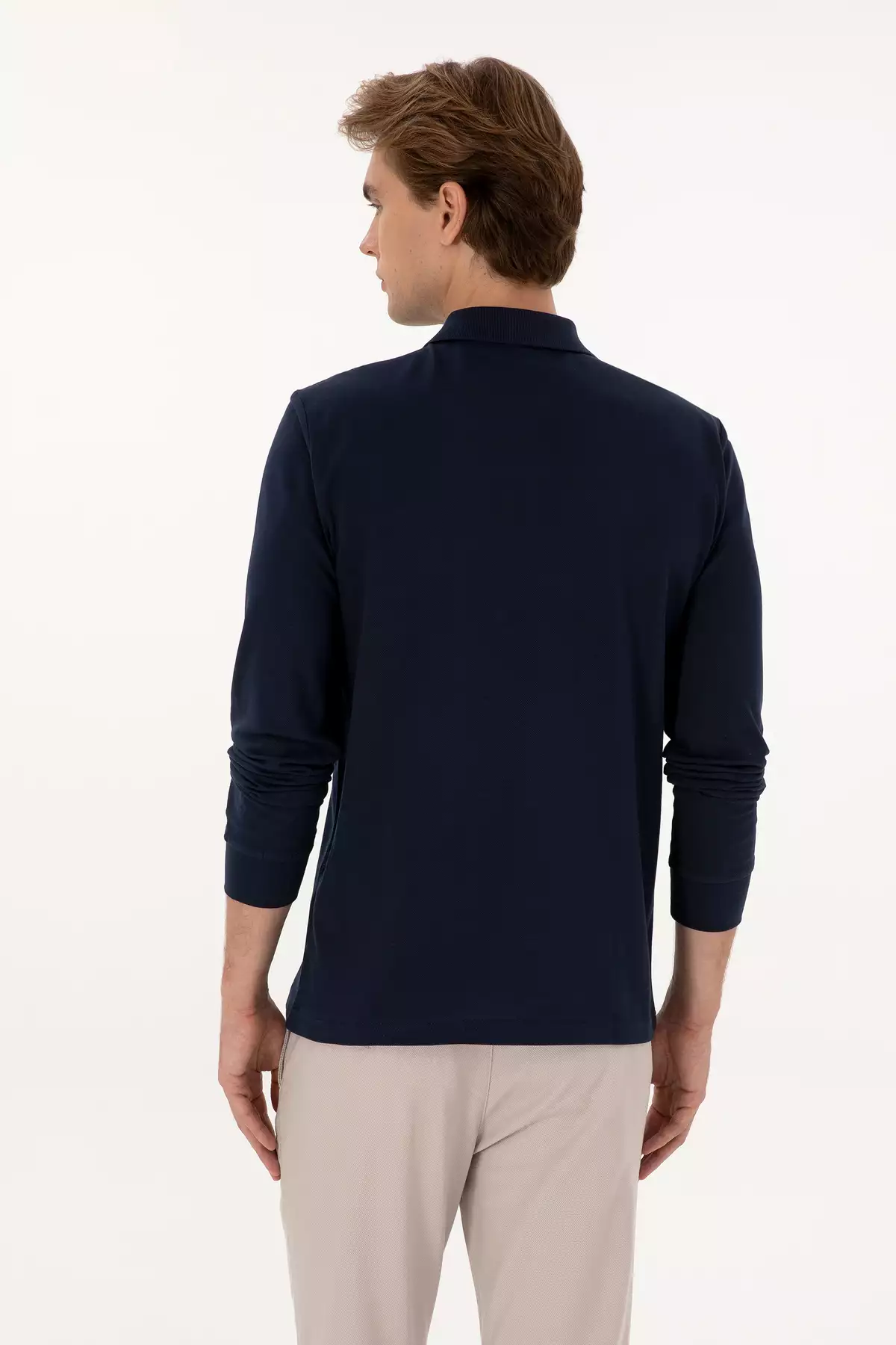 پولوشرت یقه دار آبی تیره مردانه با سایز معمولی 50313772-VR033 برند U.S. Polo Assn. - 979223158