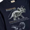 تیشرت آستین بلند با طرح دایناسور و یقه گرد از جنس پنبه برند Koton - 862616203