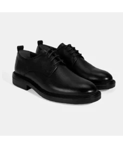 کفش روزمره چرم مردانه با بند مشکی برند Desa - 976256280