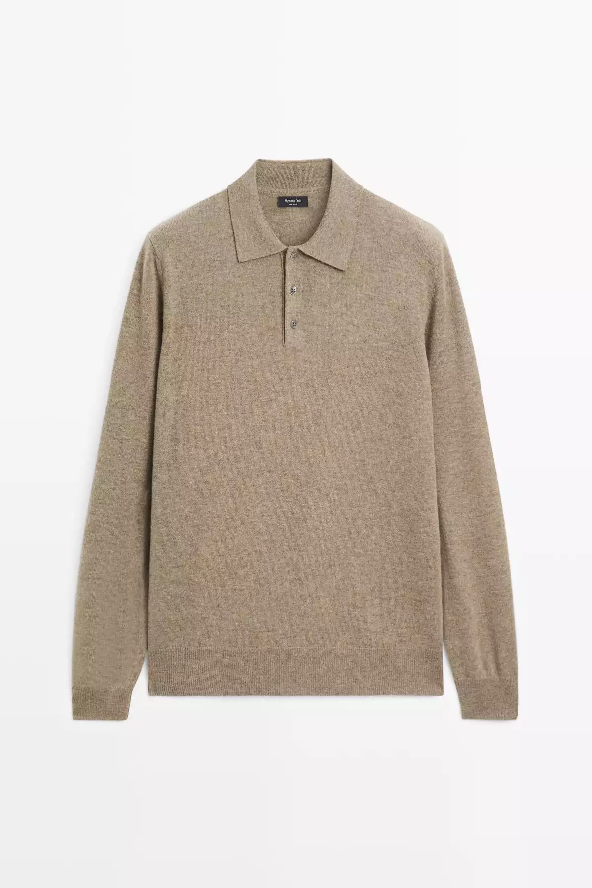 پولوشرت با یقه ایستاده و ترکیب پشم یاتون برند Massimo Dutti - 984774169