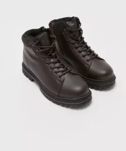 چکمه مردانه با ظاهر چرم و بنددار ال سی وی برند LC Waikiki - 805075331