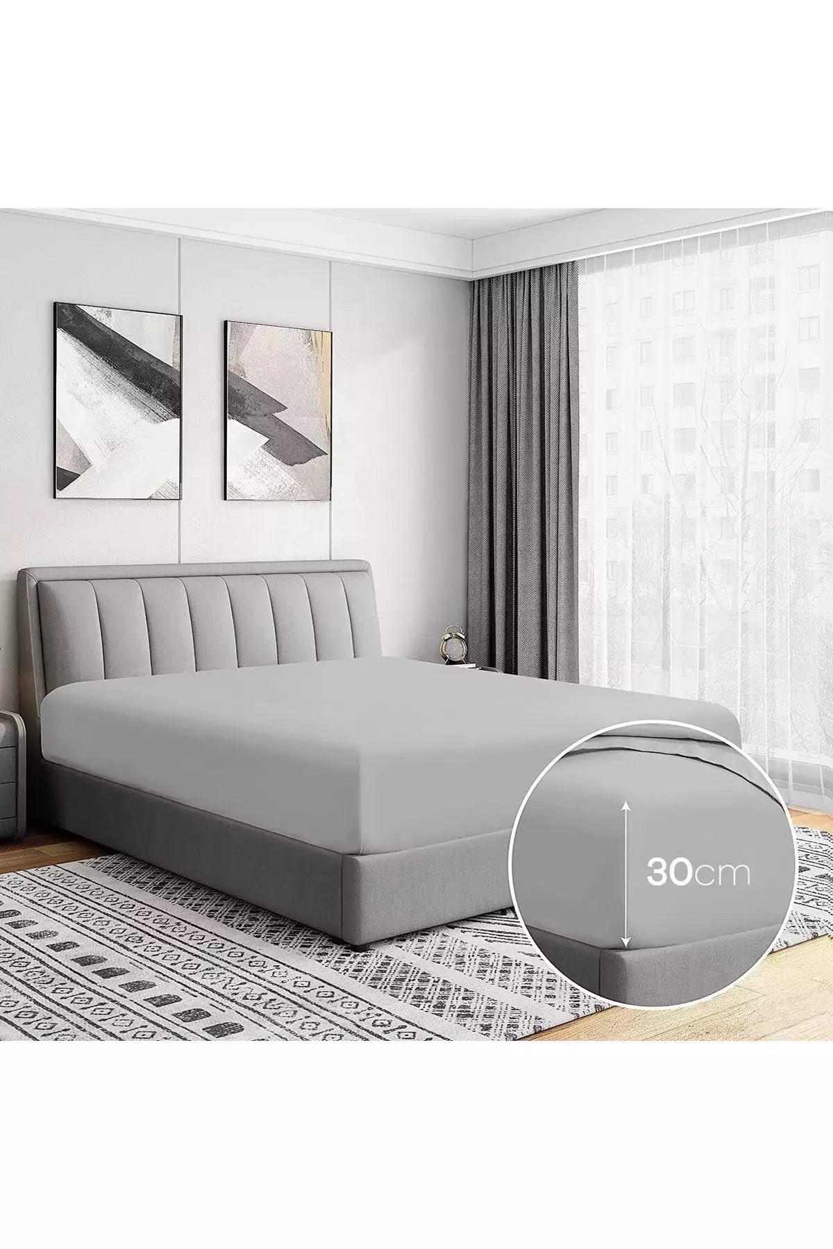 | ژرسه | ملحفه کشدار دو نفره ۱۰۰% پنبه برند Soley - 443345149