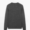 ژاکت بافتنی پشمی مرینو ۱۰۰% برند Massimo Dutti - 943650724