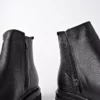 چلسی چکمه زمستانی مردانه با چرم طبیعی و زیپ دوتایی ضمانتدار برند Muggo - 754203061