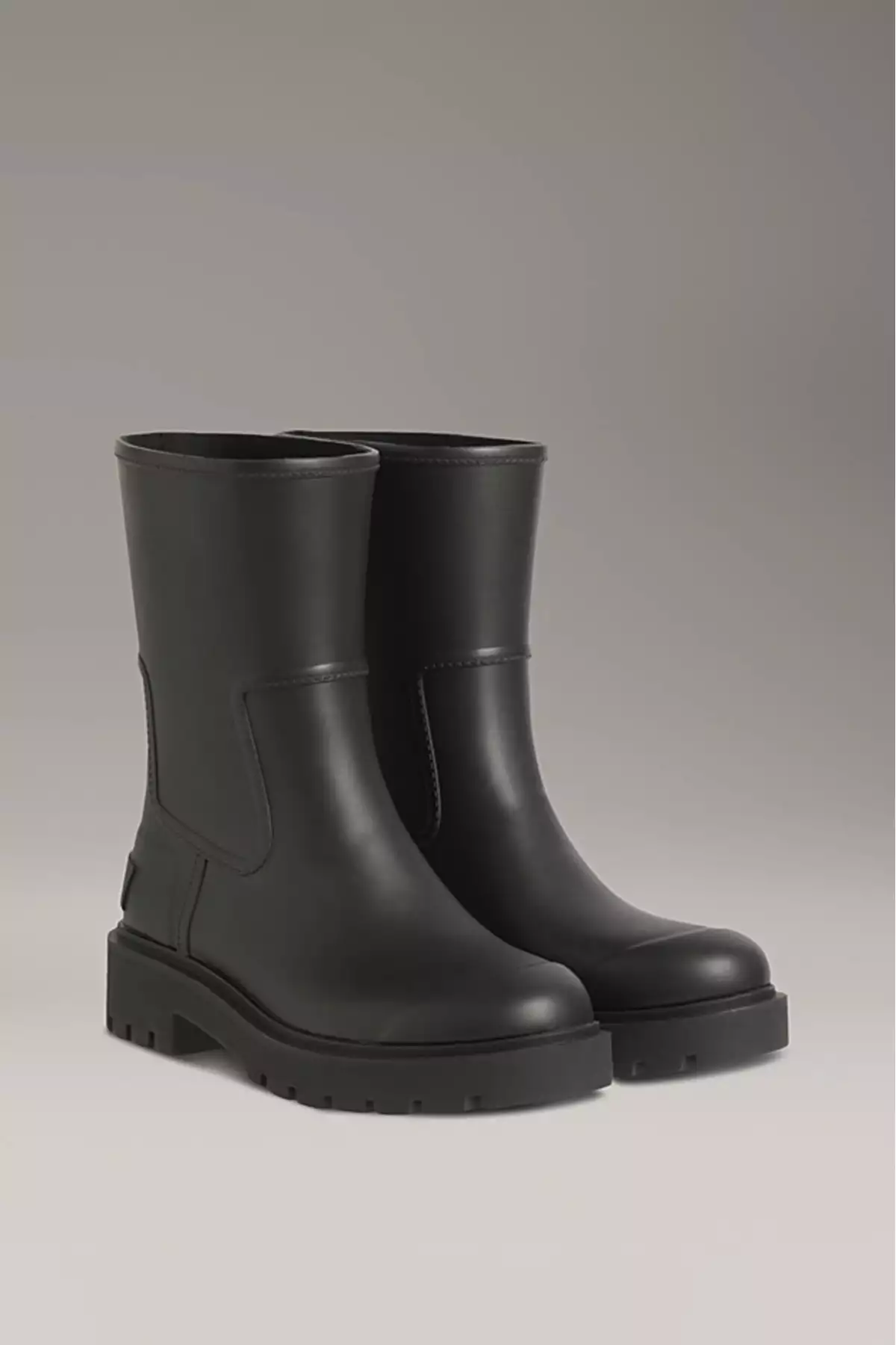 چکمه بارانی زنانه با کفی عاجدار و ضد آب - سیاه برند Calvin Klein - 1015481874