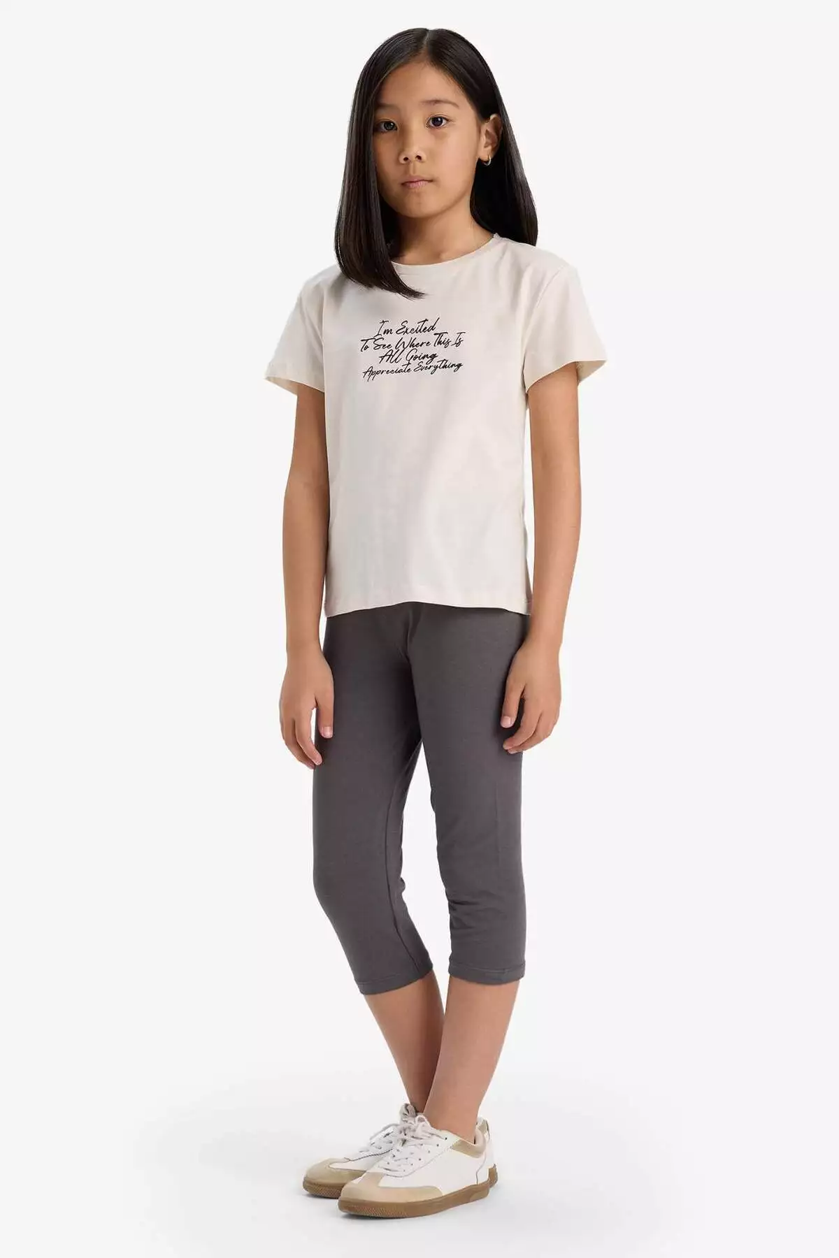 تیشرت کوتاهکلاهای چاپی مخصوص دختر بچهها مدل E5892A825SM برند Defacto - 935157885