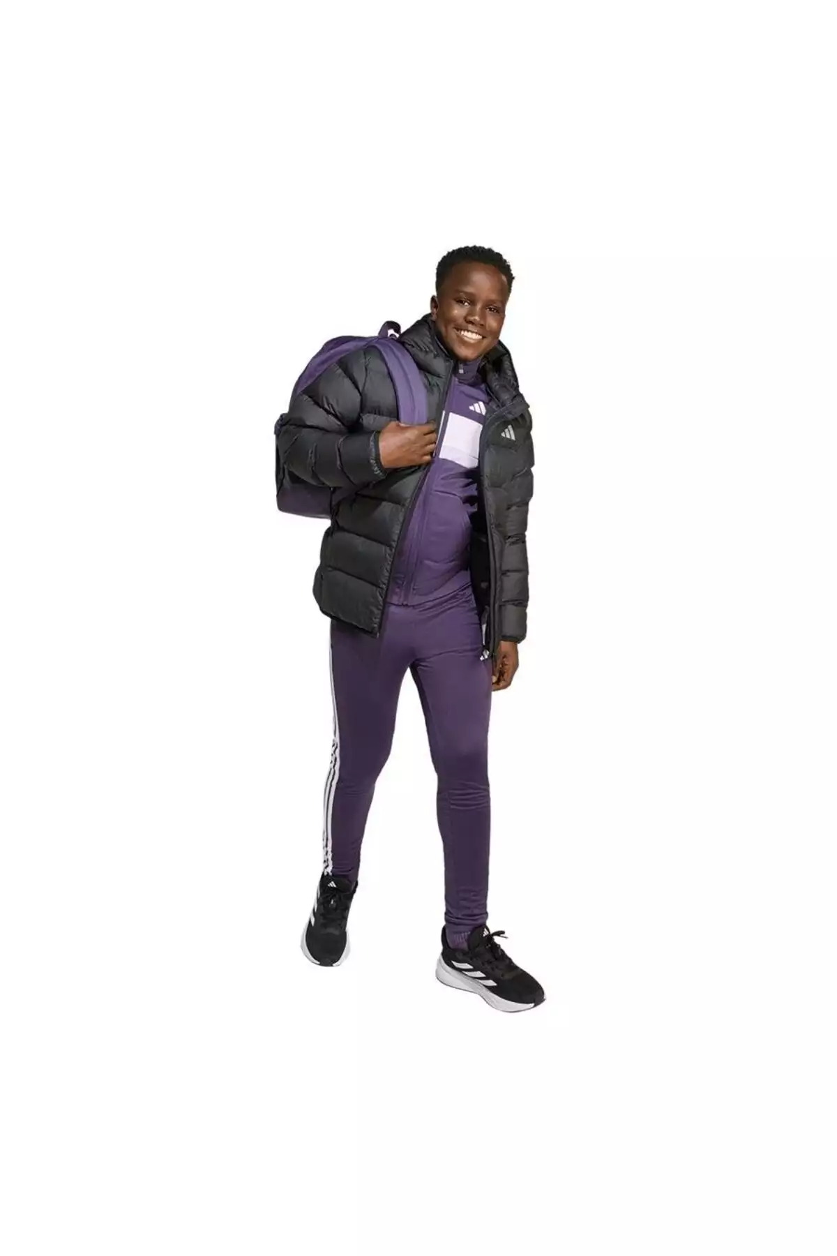 کاپشن مشکی کودکانه مدل JL7430 برند adidas - 1037891815