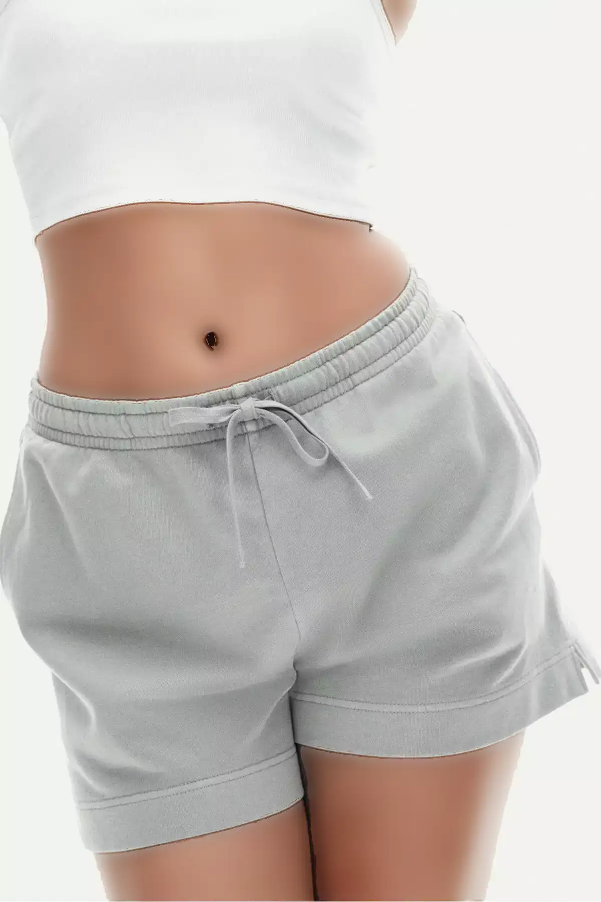 شلوارک سویشرت پنبهای شسته شده برند H&M - 925039724