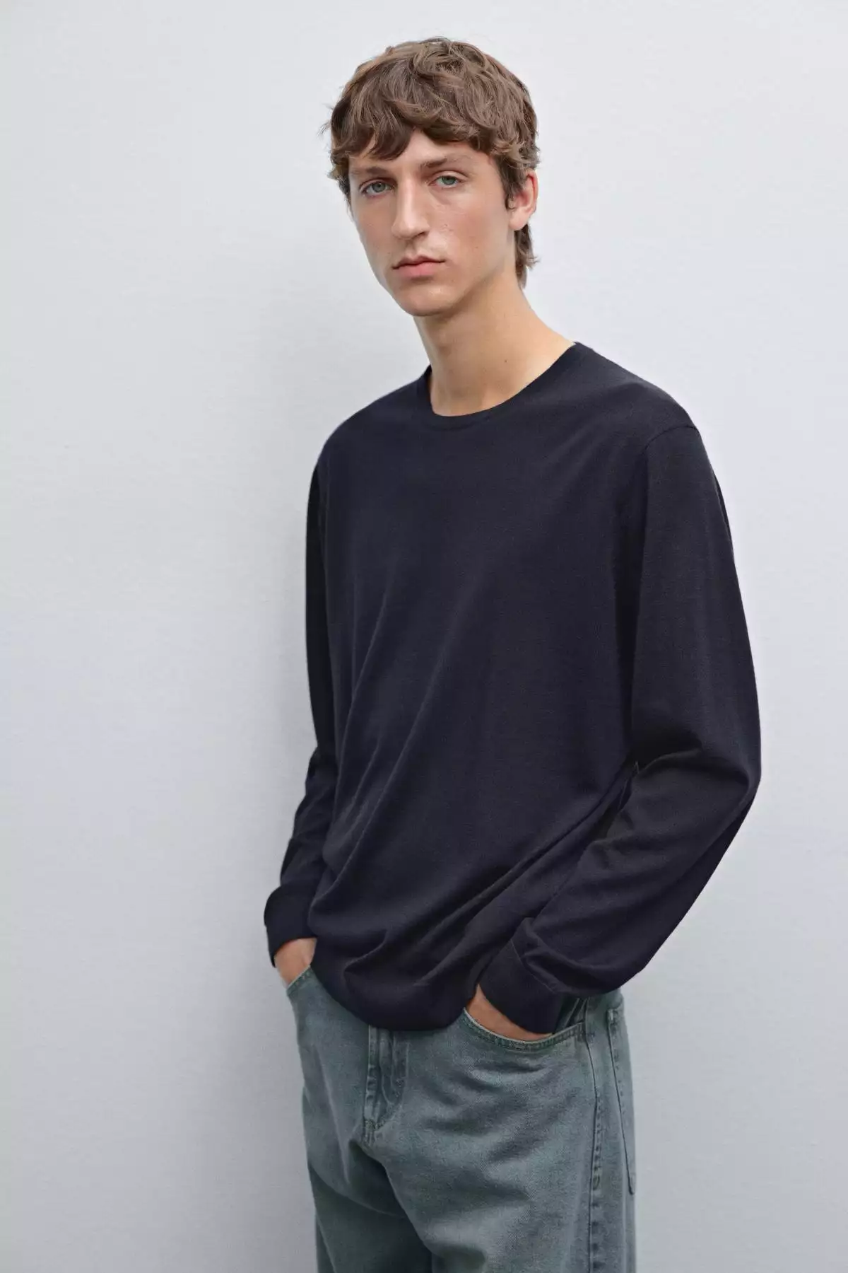 کافیست بگویید: "پلیور بافتنی 100% پشم مرینو" برند Massimo Dutti - 943650706