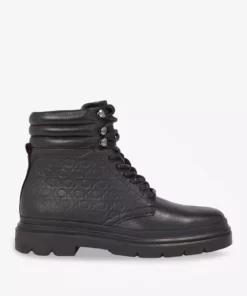 چکمه چرمی مردانه مشکی HM0HM01211BEH برند Calvin Klein - 767788606