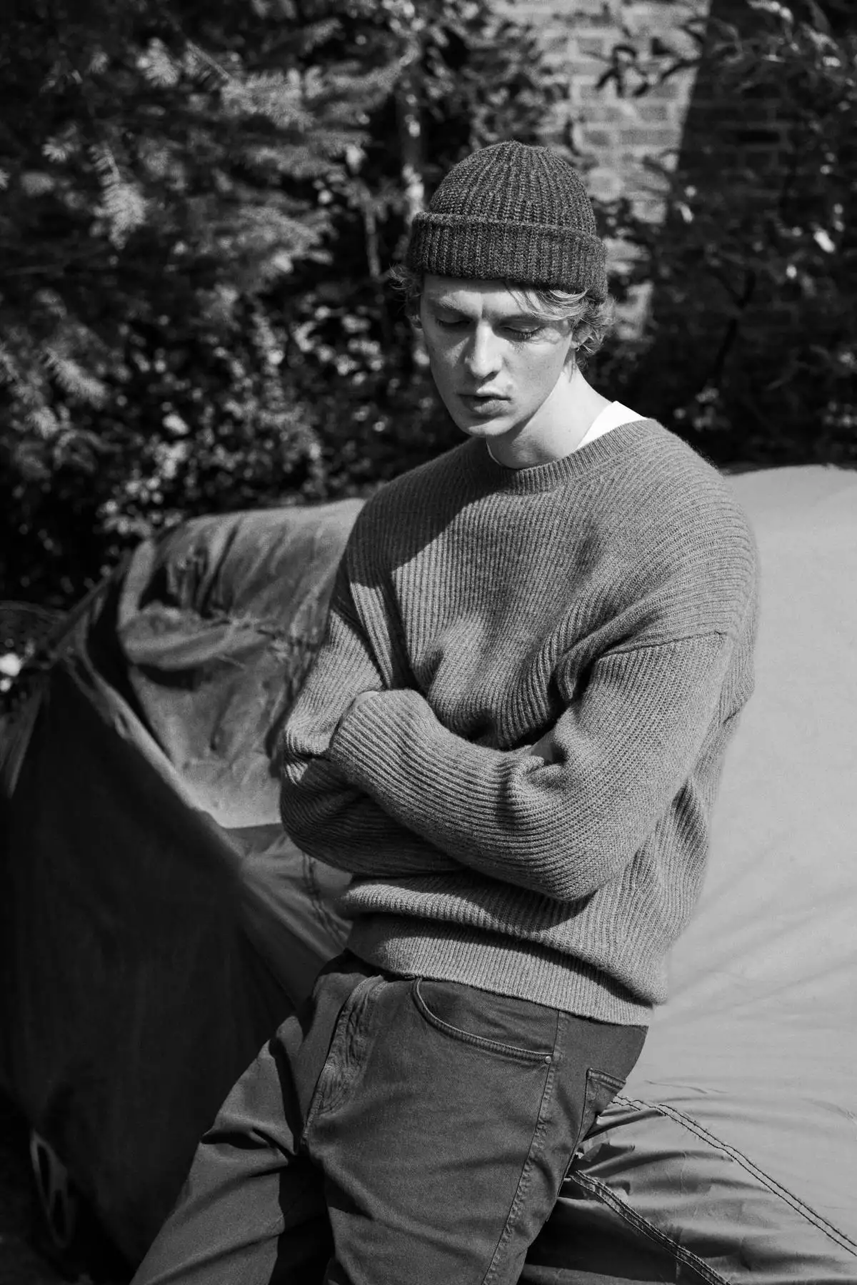 ژاکت یقه گرد ترکیب شده با پشم یواش برند Massimo Dutti - 1019800080