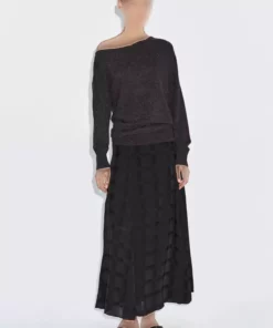 دامن با چینهای بلند برند Massimo Dutti - 984744487