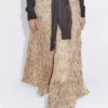 دامن میدی A شکل با طرح خال خالی برند Massimo Dutti - 991299309