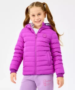 کاپشن پافر دو طرفه دخترانه بزرگ رنگ بنفش مدل SK2520079-4069 برند Skechers - 981631666