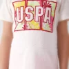 ست کمرنگ و کوتاه دخترانه با طرح برگهای رنگارنگ برند U.S. Polo Assn. - 649438329