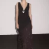 دامن بلند پلیسهدار با تزیینات برند Massimo Dutti - 945870446