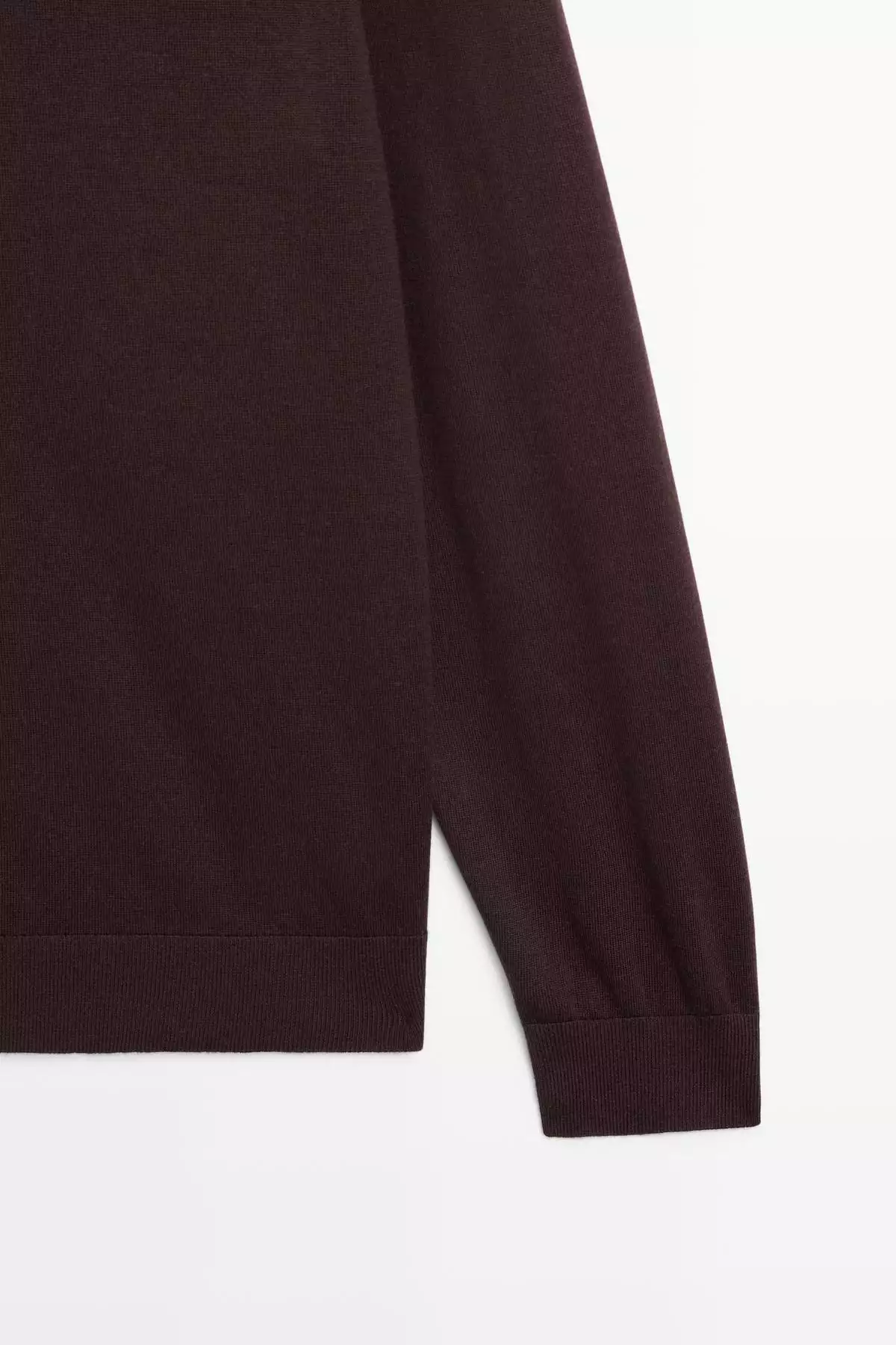 پولوشرت یقه دار بافتنی از ۱۰۰% پشم مرفینوس برند Massimo Dutti - 975161300