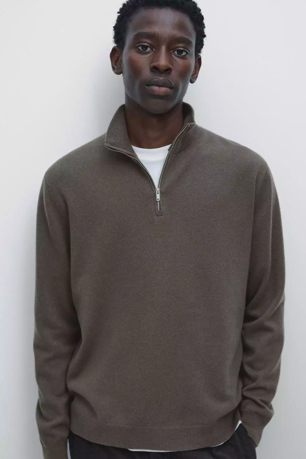 ژاکت با یقه ایستاده و زیپ دار برند Massimo Dutti - 991329607