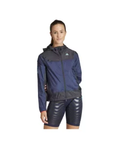 جاکت زنانه آدیداس Adizero IM4165-K بارانی-بادگیر رنگ سرمهای برند adidas - 760954111
