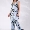 سرهمی گلدار سایز بزرگ آبی برند Roxxlen - 965777380
