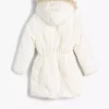 کت کلاهی سفید دخترانه برند Koton - 773391152