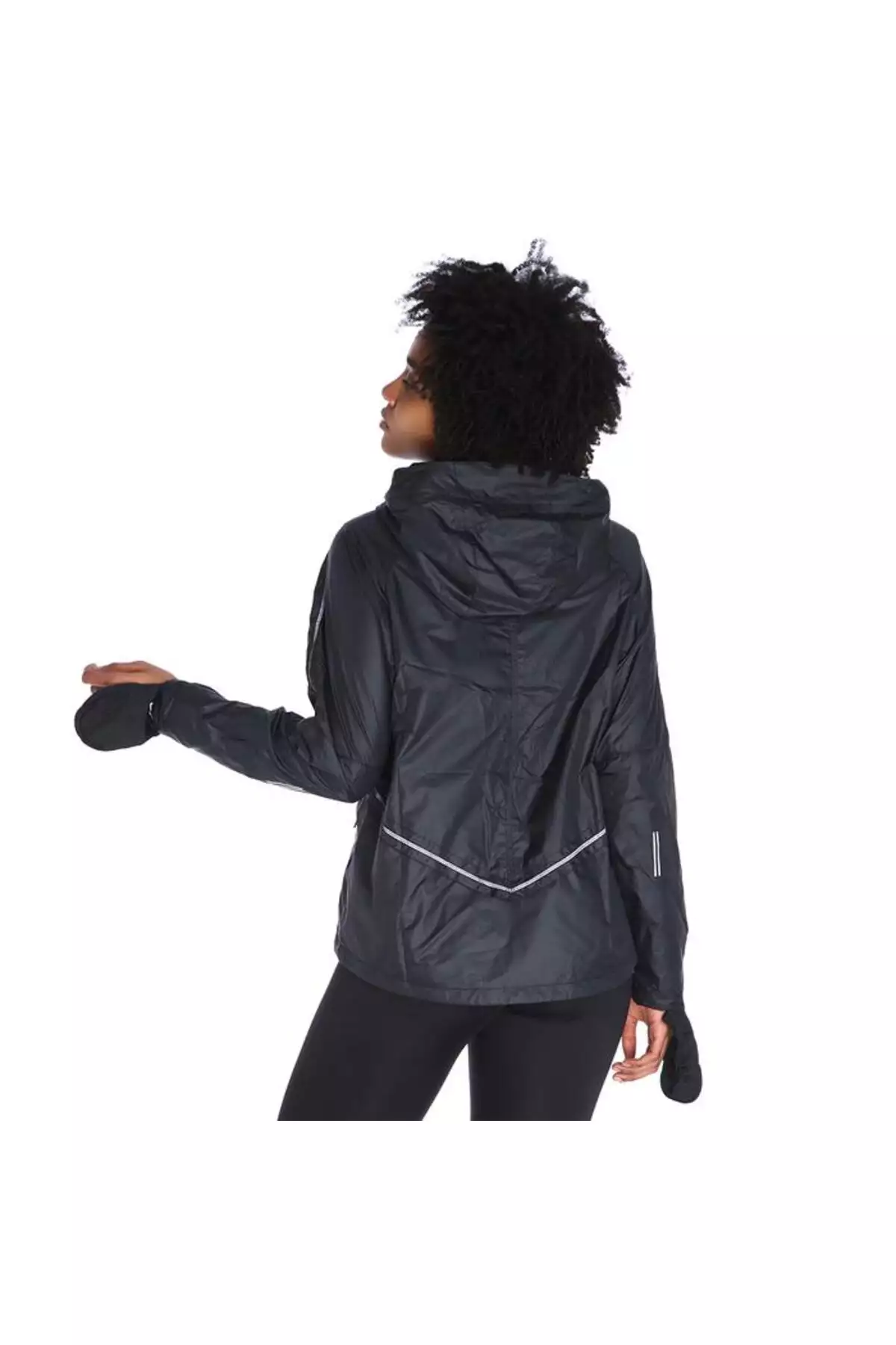 هودی زیپدار کامل شیلد زنانه مشکی کاپشن دویدن CU3385-010 برند Nike - 776615623