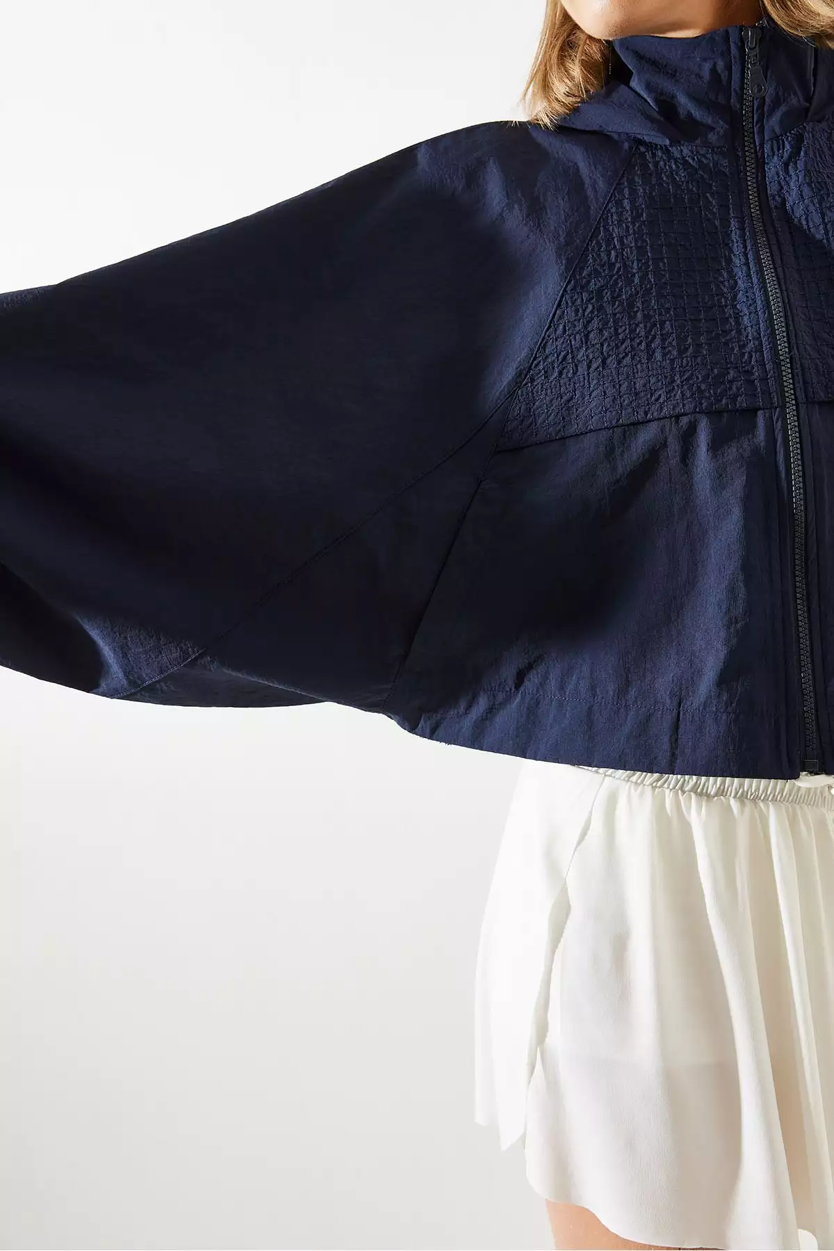 بارانی کلاهدار زنانه با درب پشت MBMS001 60501001 برند Bianco Lucci - 859647798