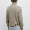 کلاه قلاب بافی یقه دیپ برند Massimo Dutti - 977920630
