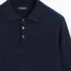 پولویی یقهدار با بافت ترکیبی پشم یونی برند Massimo Dutti - 984763911