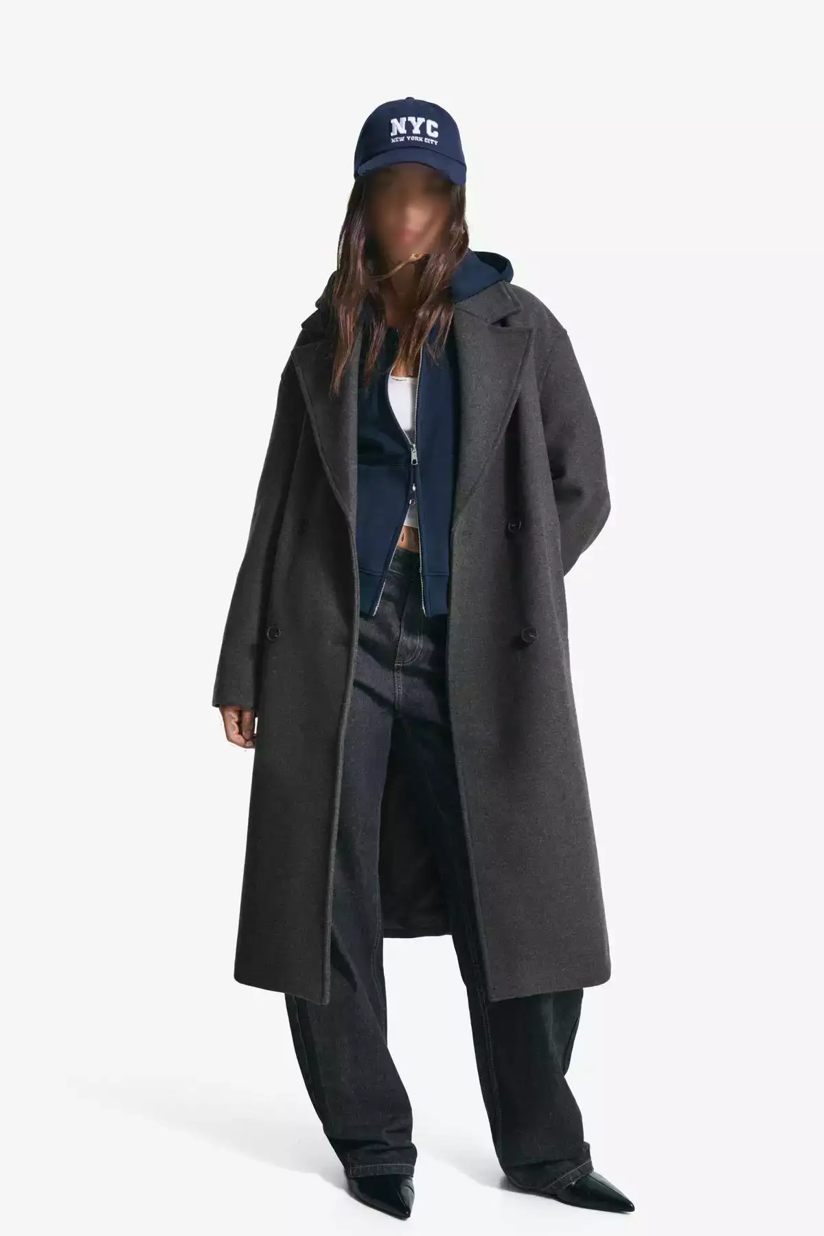 کابان بلند با شانههای افتاده برند Bershka - 967926823