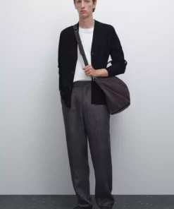 ژاکت تریکو ۱۰۰% پنبه برند Massimo Dutti - 966119542