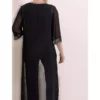 سرهمی زنانه بزرگ سایز با رویه شفاف و تزئینات سنگی ساندی برند PRETO - 354913814
