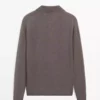 پلیور یقه polo با ترکیب پشم یوزن برند Massimo Dutti - 991307678