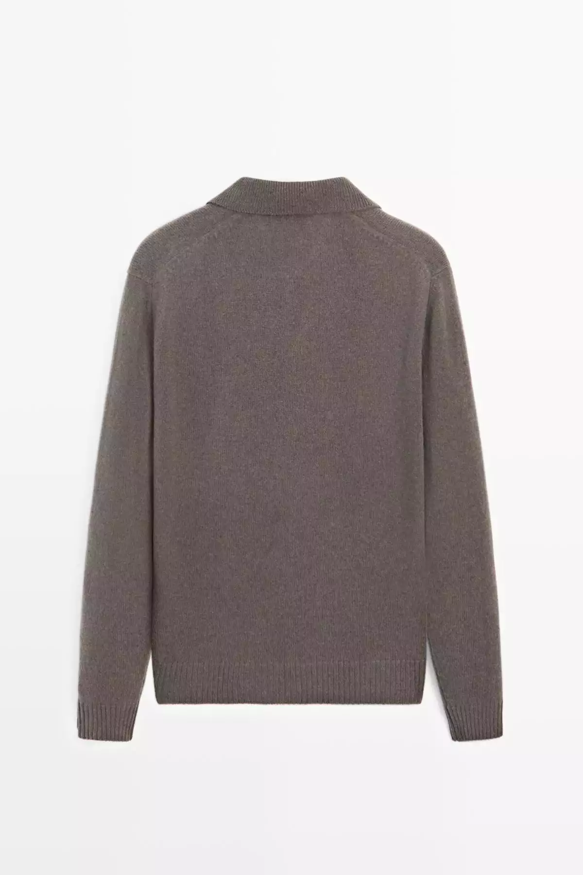 پلیور یقه polo با ترکیب پشم یوزن برند Massimo Dutti - 991307678