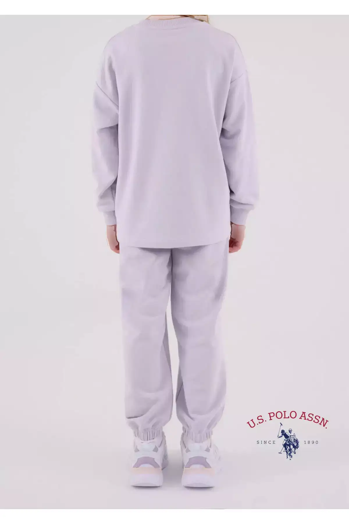 ست ورزشی دخترانه با جزئیات و پارچه پنبهای L1.USP.230.0.001 برند U.S. Polo Assn. - 1020436049
