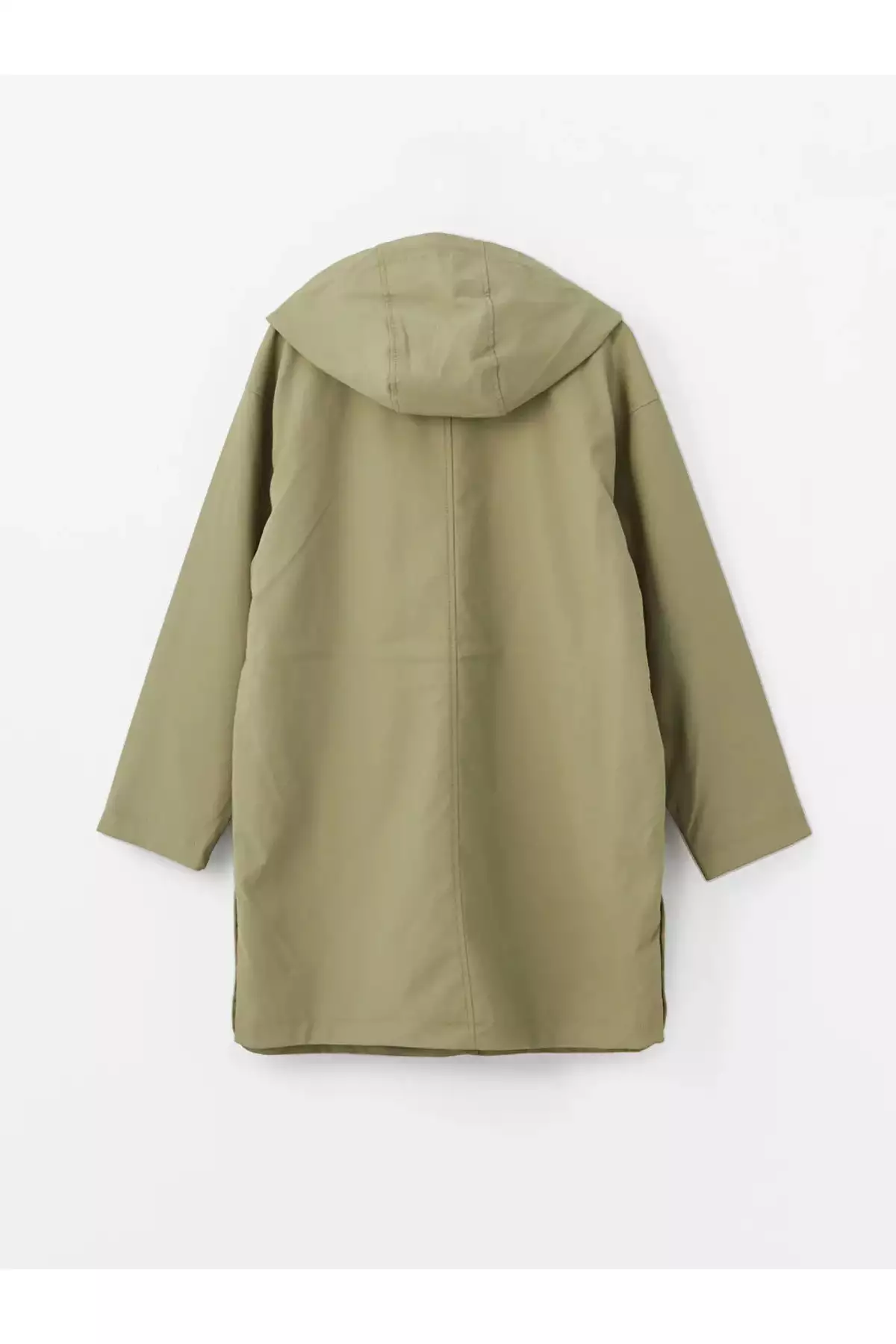 بارانی ساده با کلاه زنانه LCW مودست برند LC Waikiki - 986943140