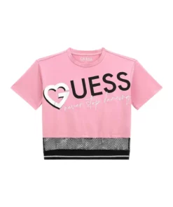 تی شرت معمولی دخترانه برند Guess - 1026093894