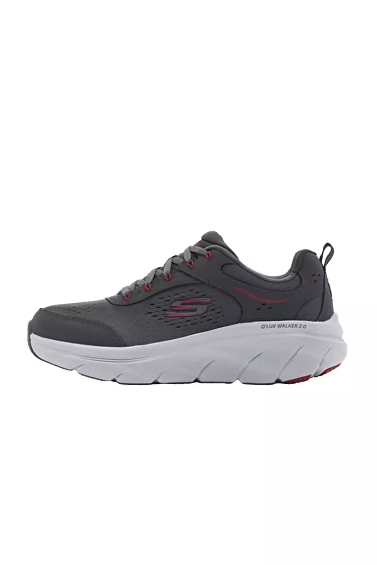 کفش راحتی مردانه D`lux Walker 2.0-Durven 232715/Ccrd - خاکستری-قرمز برند Skechers - 883968234