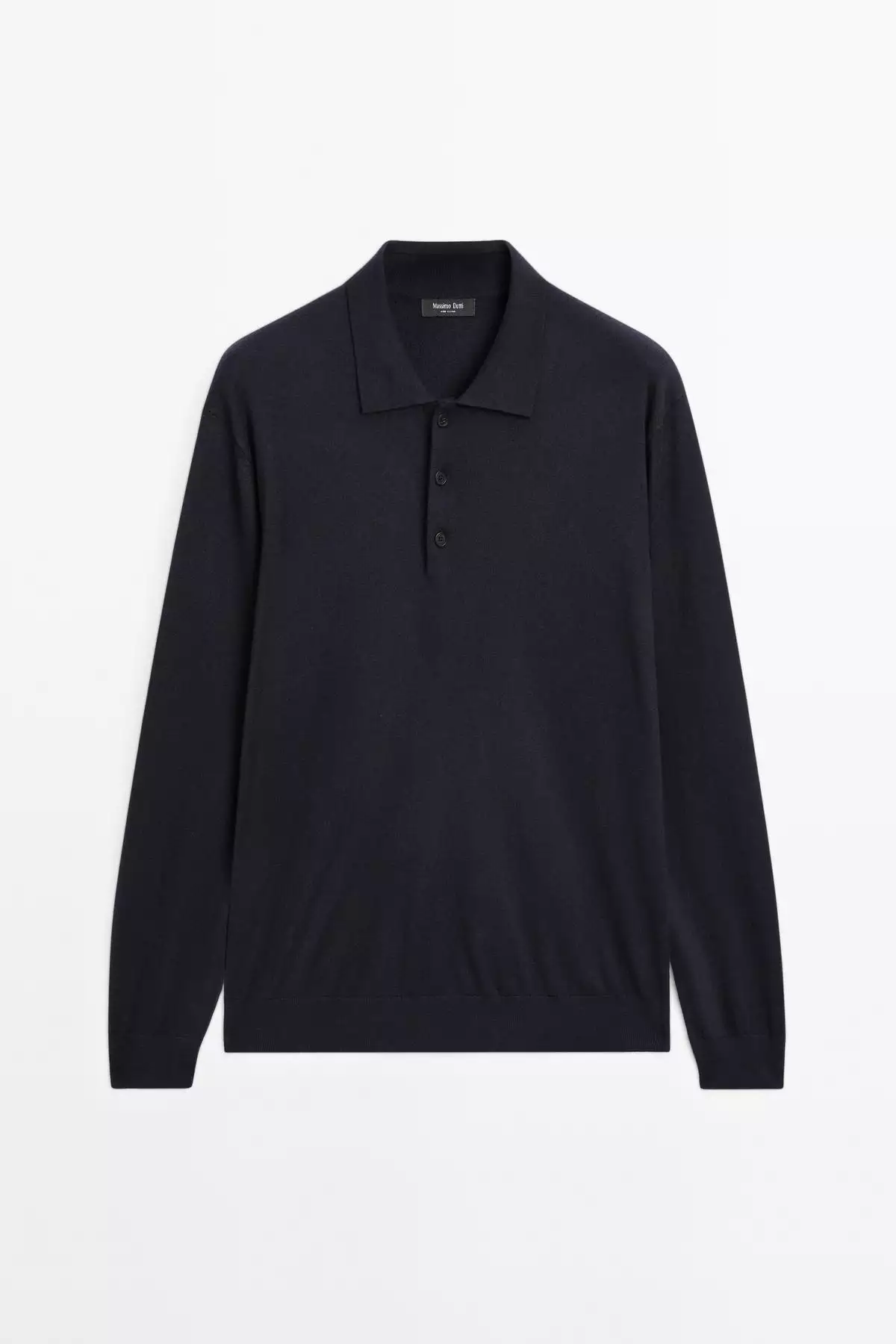 پلیور یقه دار با ترکیب پنبه برند Massimo Dutti - 969523322