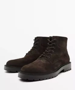 بوت سوئی (چرم نرم) ضخیم و چرب برند Massimo Dutti - 1016418475