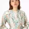 ست شنل و شلوار ساتن با طرح قومیتی - رفقا برند Refka - 926316298