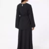 تیشرت و دامن ست با جزئیات بند دار - سیاه برند Refka - 980958693