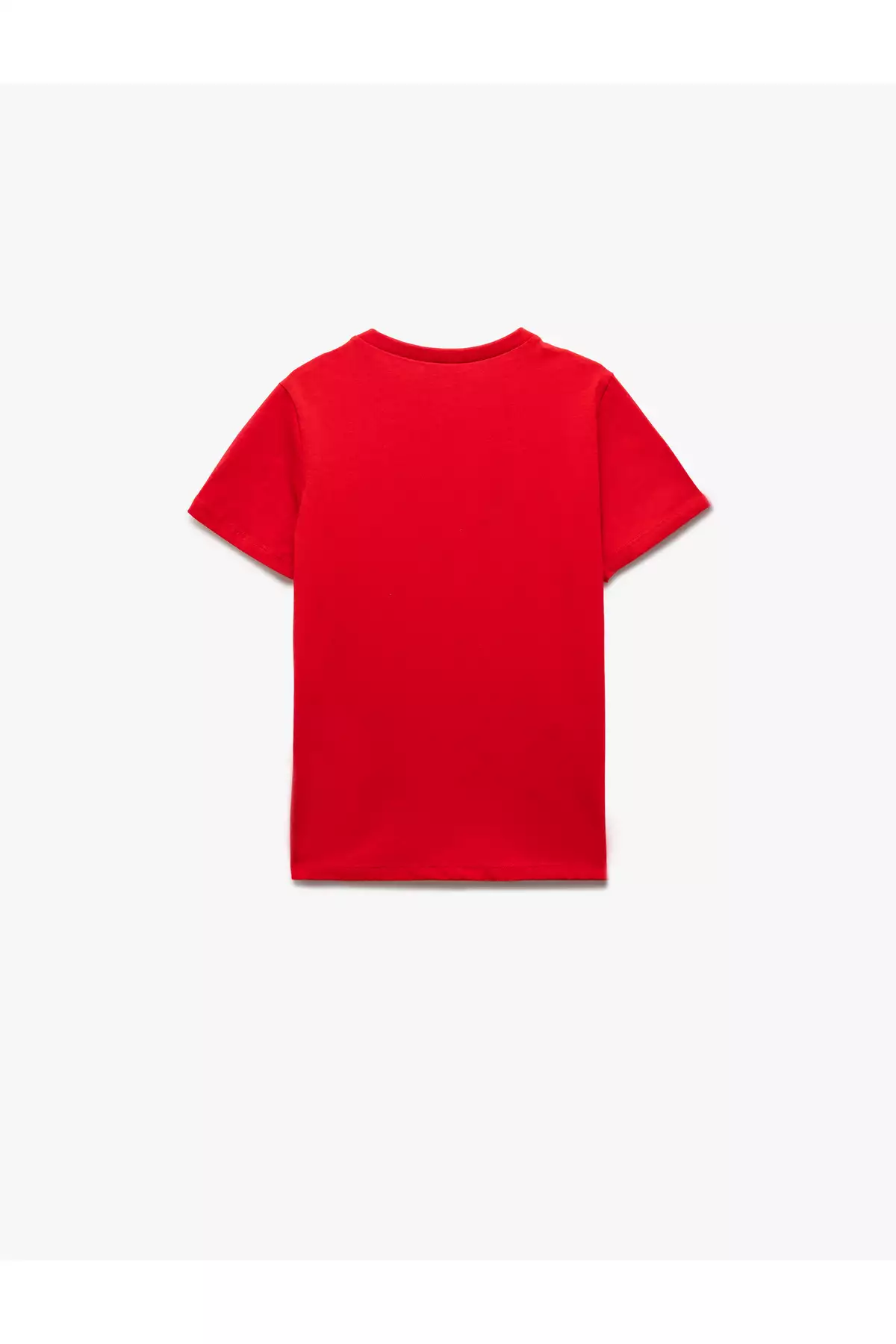 تیشرت کوتاهکف دست پنبهای با یقه گرد و طرح برجسته جمهوری برند Koton - 924640692