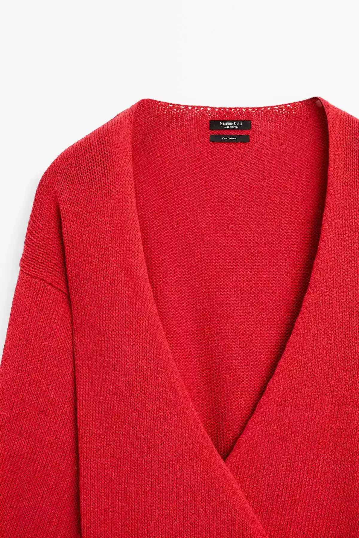 ژاکت بافتنی با جزئیات کمر برند Massimo Dutti - 951298433